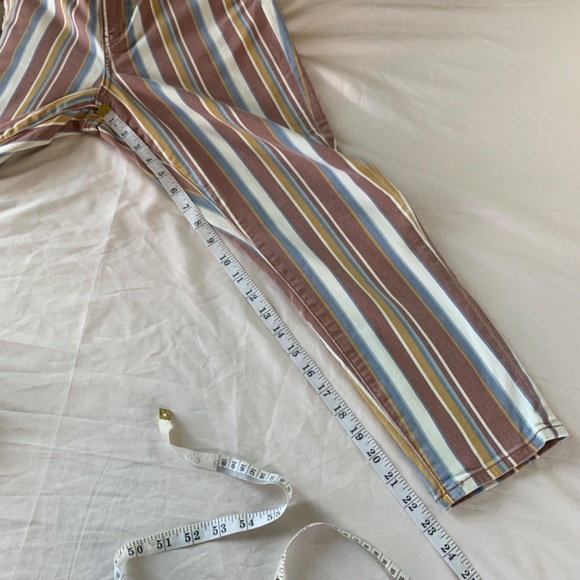 American Eagle Jeans 16 Short Hi-Rise Jegging Skinny Striped Stretchy Hippie - Picture 10 of 10